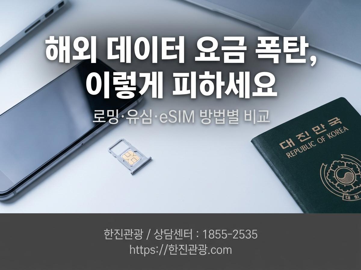 해외여행 중 요금 폭탄 맞는 분들이 아직도 있어요 — 스마트폰 데이터 로밍 완벽 가이드