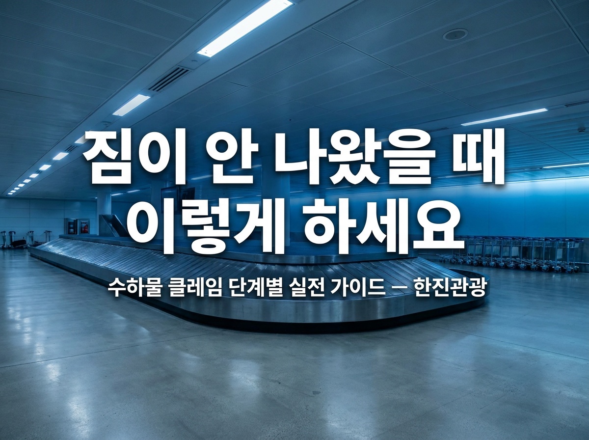 수하물 분실 지연 항공사 클레임 단계별 가이드