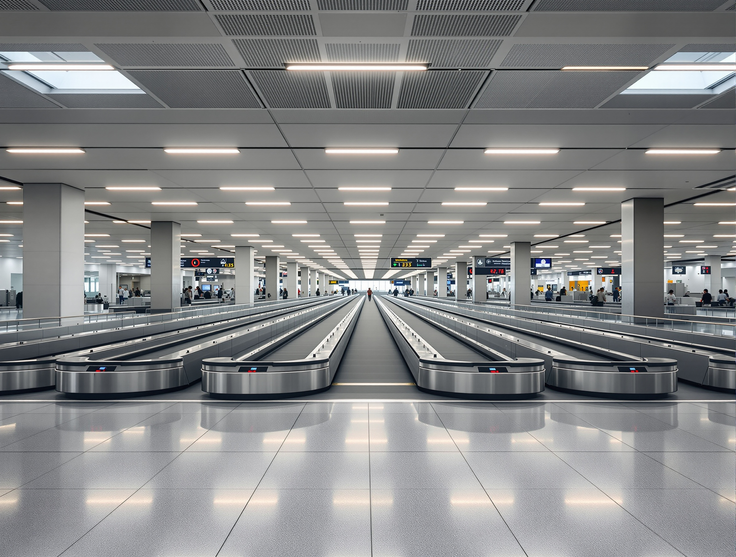 공항 수하물 벨트 수취 구역