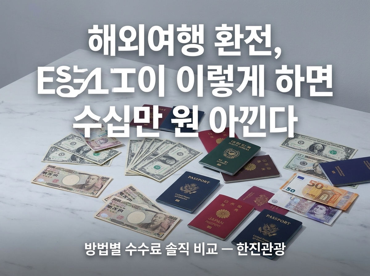 해외여행 환전 방법 비교 수수료 아끼는 법