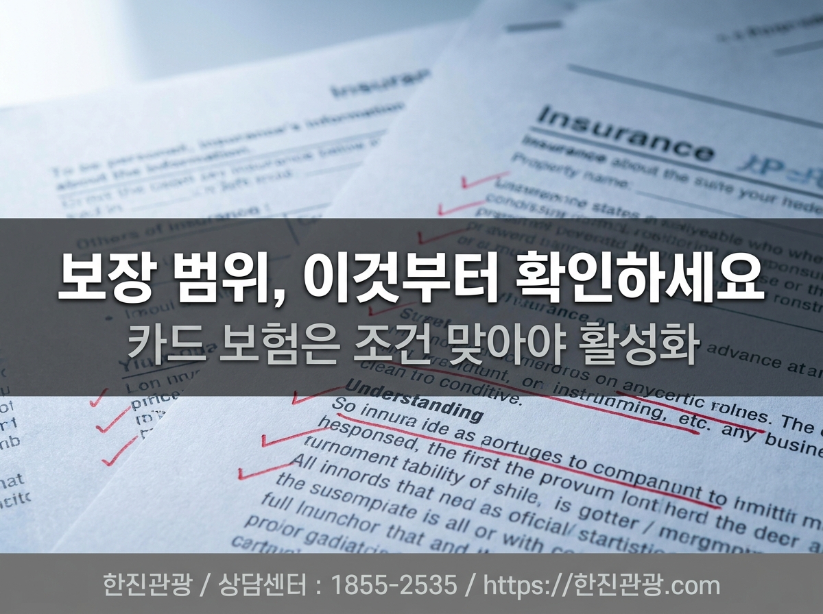 여행자보험 보장 범위 확인 필수 — 이거 없으면 안 됩니다
